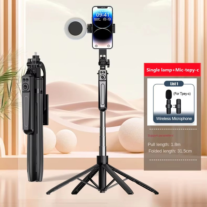 New Tripod for Smartphone Camera,Tripods Stand with Bluetooth Shutter,Wireless Selfie Stick Brackets with Phone Holder