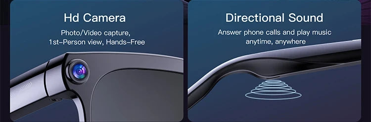 AI Smart Glasses with 4K UHD Camera