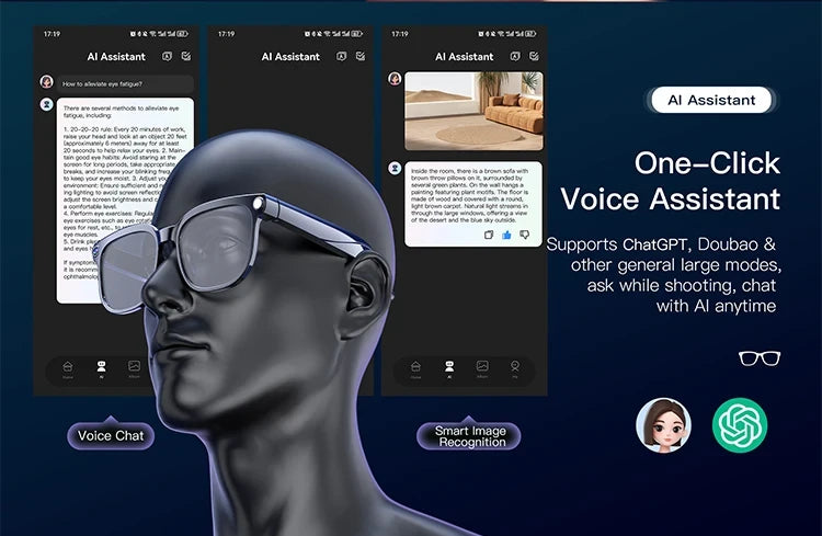 AI Smart Glasses with 4K UHD Camera