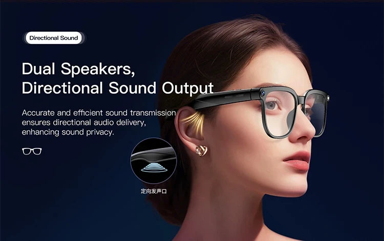 AI Smart Glasses with 4K UHD Camera