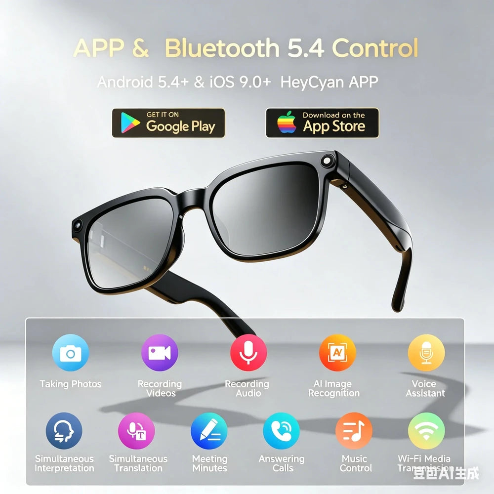 AI Smart Glasses with 4K UHD Camera
