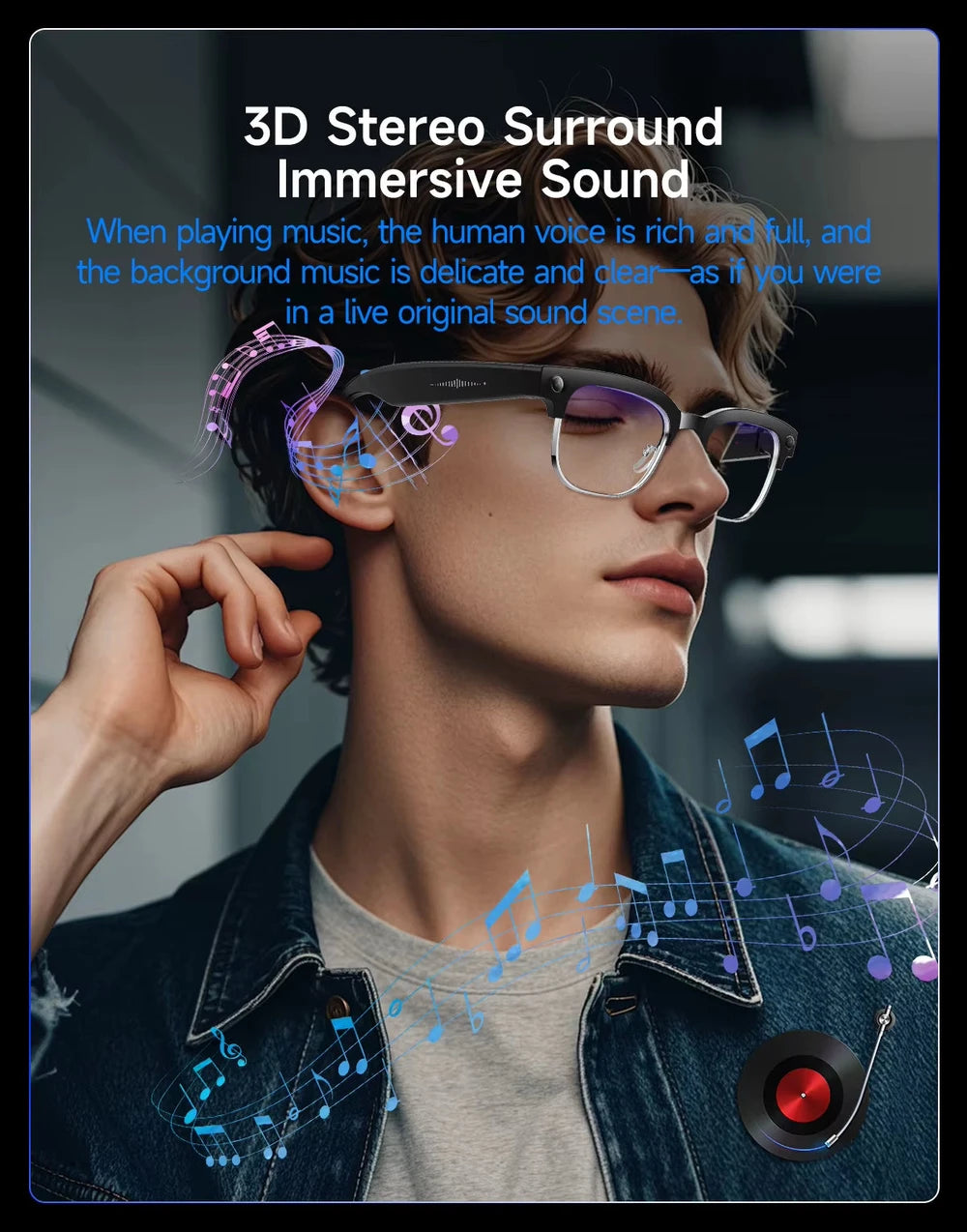 AI Smart Glasses with 4K UHD Camera
