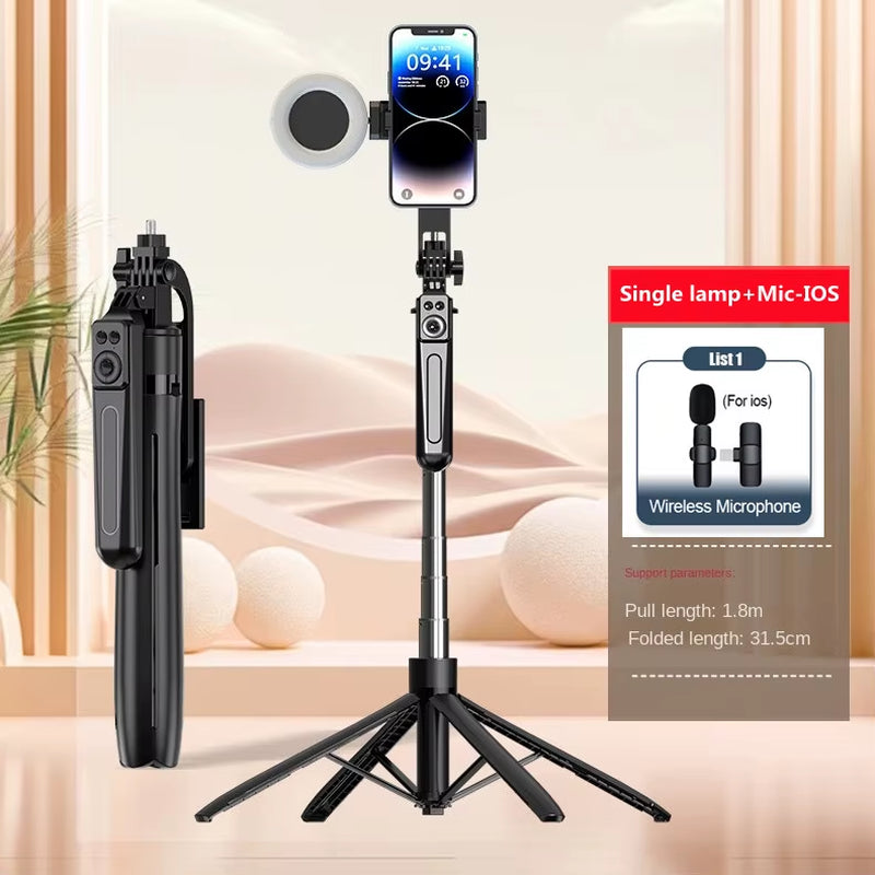 New Tripod for Smartphone Camera,Tripods Stand with Bluetooth Shutter,Wireless Selfie Stick Brackets with Phone Holder