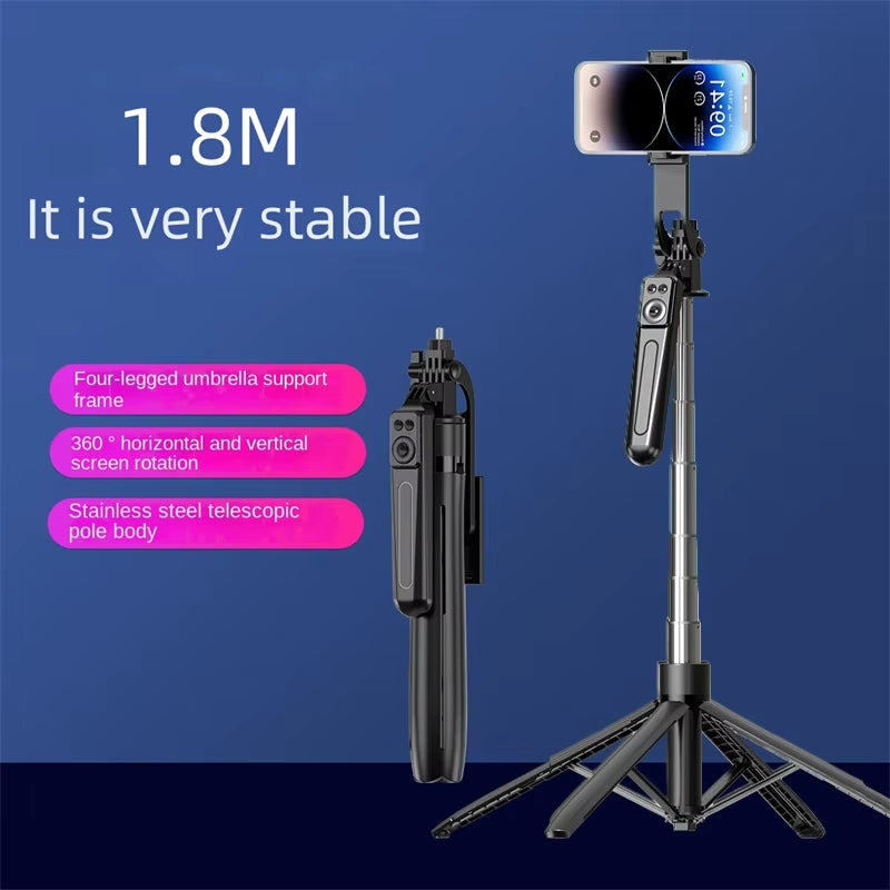 New Tripod for Smartphone Camera,Tripods Stand with Bluetooth Shutter,Wireless Selfie Stick Brackets with Phone Holder