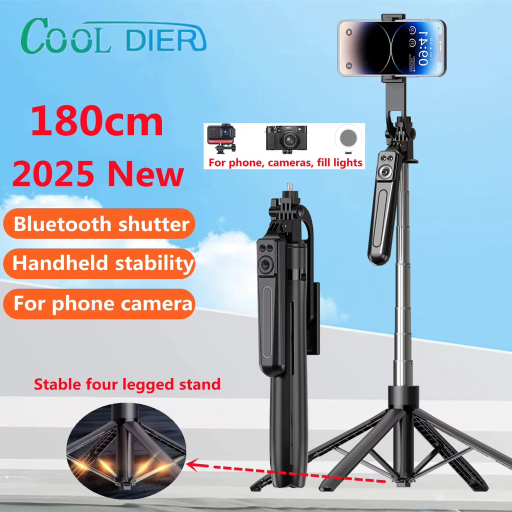 New Tripod for Smartphone Camera,Tripods Stand with Bluetooth Shutter,Wireless Selfie Stick Brackets with Phone Holder